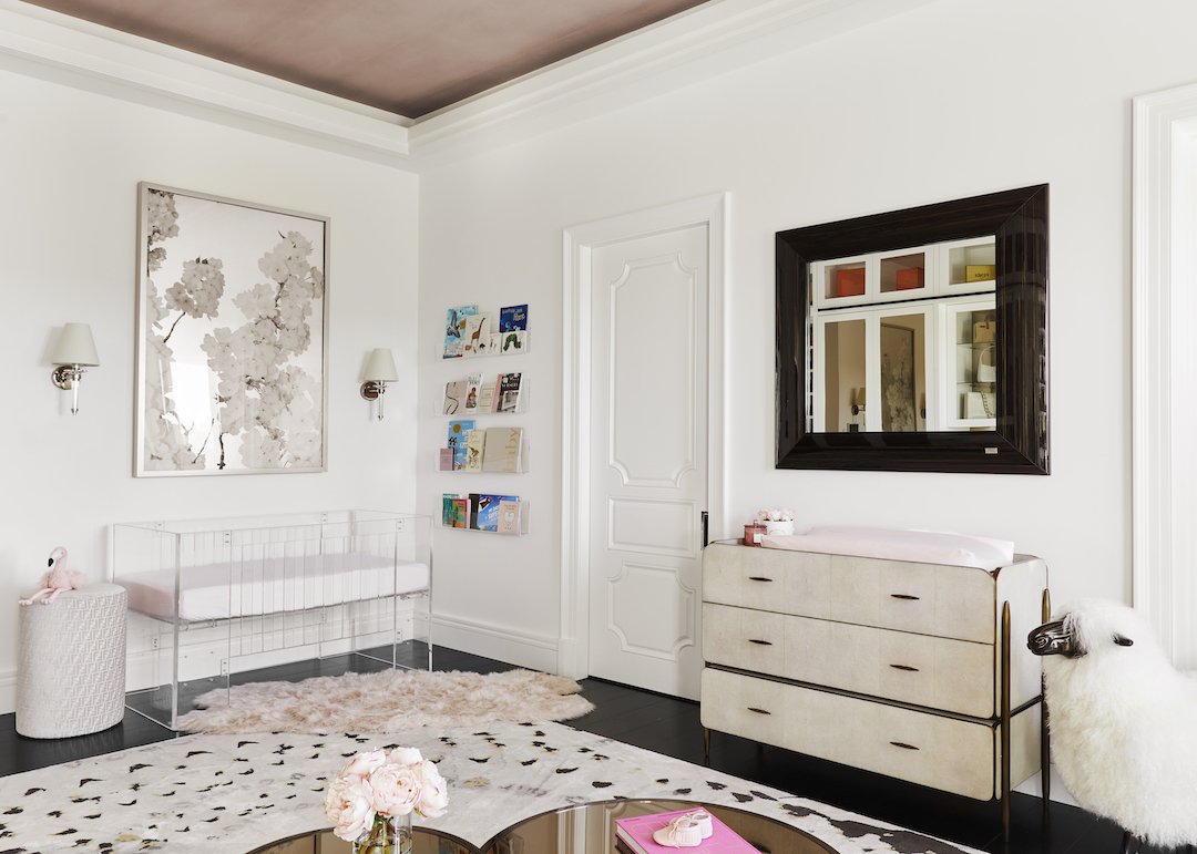 Modern Luxury Girl's Nursery by Little Crown Interiors