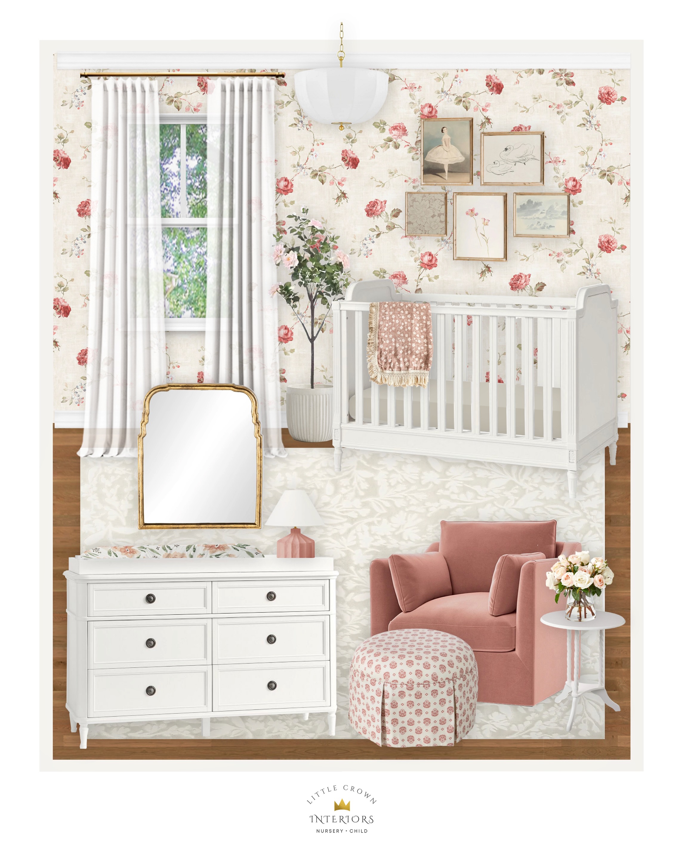 Parisian Floral Nursery E-Design