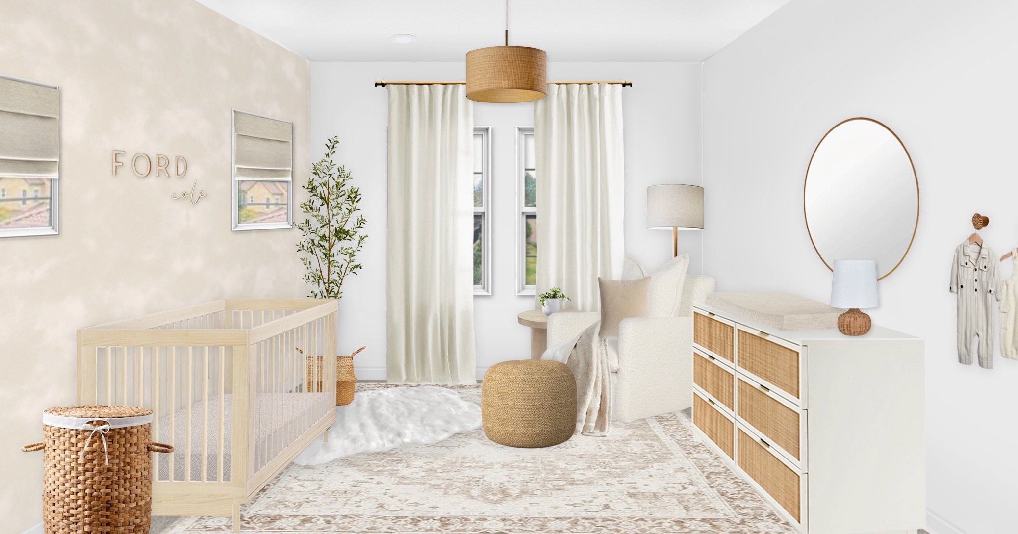 Cozy Neutral & Natural Nursery 
