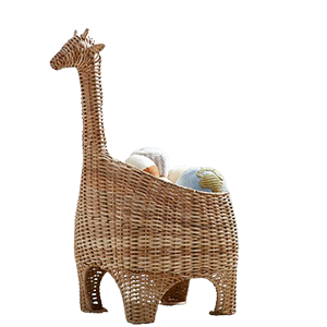 Pottery Barn Giraffe Wicker Basket