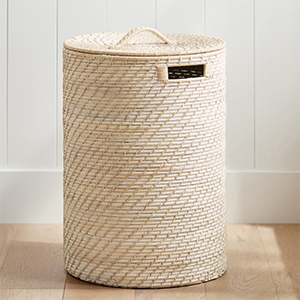 Pottery Barn White Washed Bin