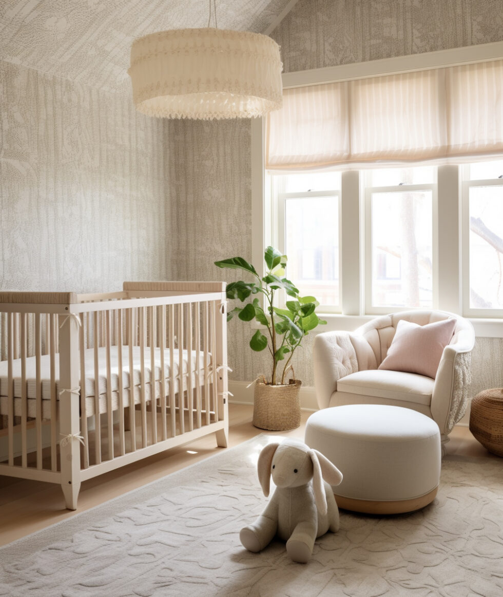 AI Inspiration to Reality: Modern Neutral Blush Nursery - Little Crown ...