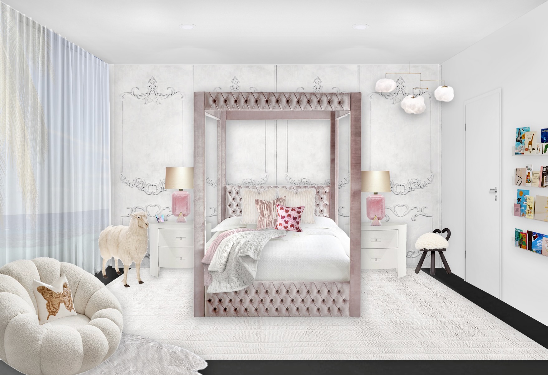 Luxury little girl bedroom sales