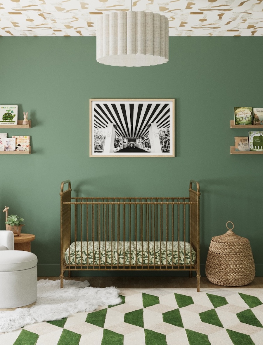 Green nursery glider shop