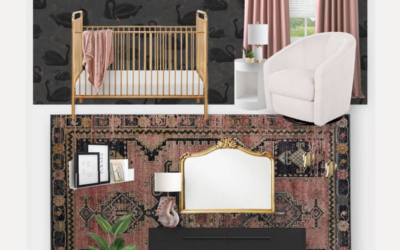 New Swan Wall Murals and a Nursery Design Board