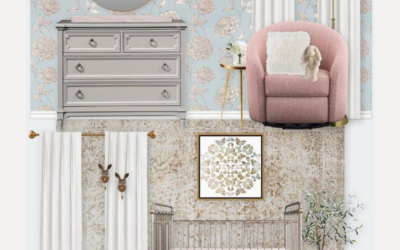 Virtual Design Reveal: Elegant & Whimsical Floral Nursery