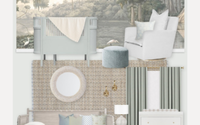 Neutral Southern Jungle Nursery Virtual Design Reveal