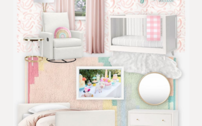 A Very Playful Pink Nursery Virtual Design Reveal