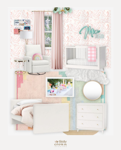 Pink Modern Nursery E-Design