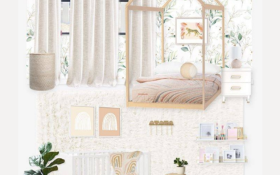Whimsical Shared Nursery & Kid’s Bedroom for Sisters