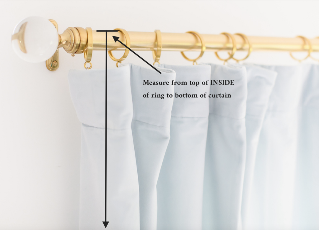 How to measure for curtain rings