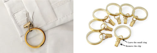 How to use curtain rings