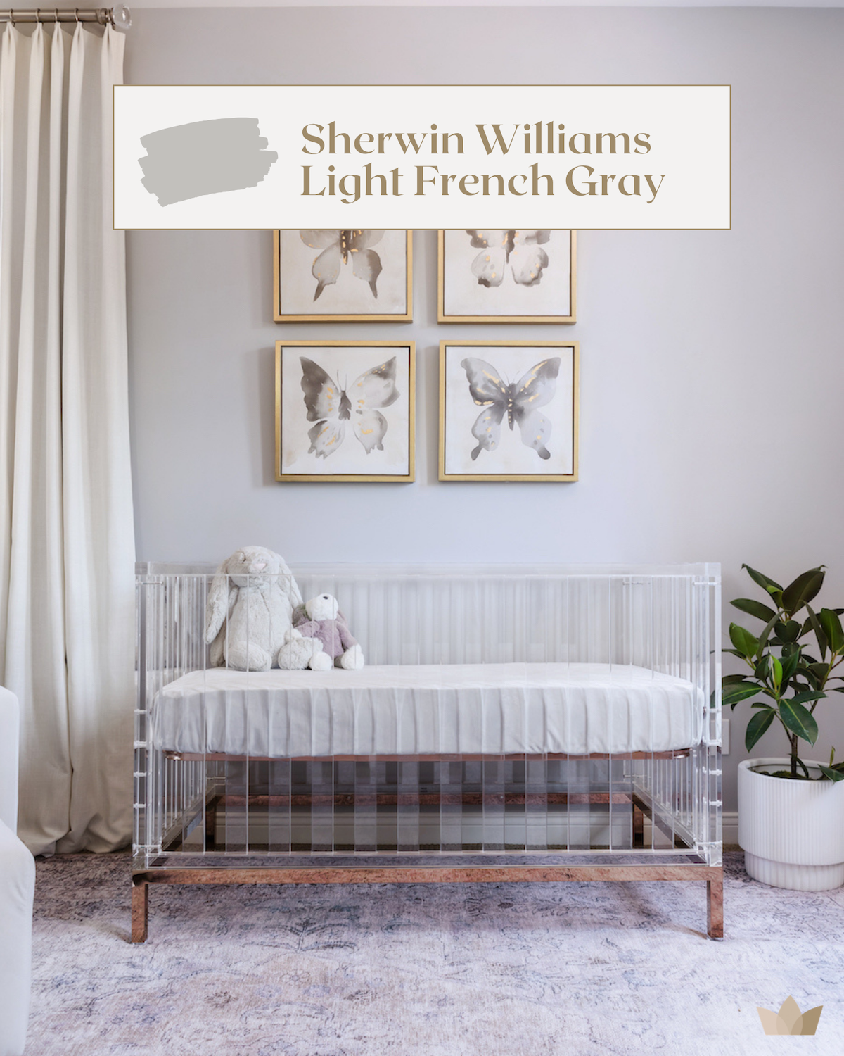 The Best Gray Nursery Paint Color