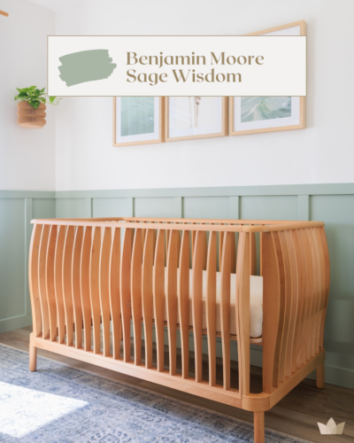 The Best Sage Green Nursery Paint Color for Paneling
