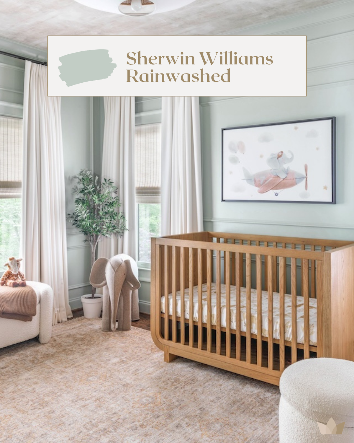 The Best Sage Green Nursery Paint Color for Paneling