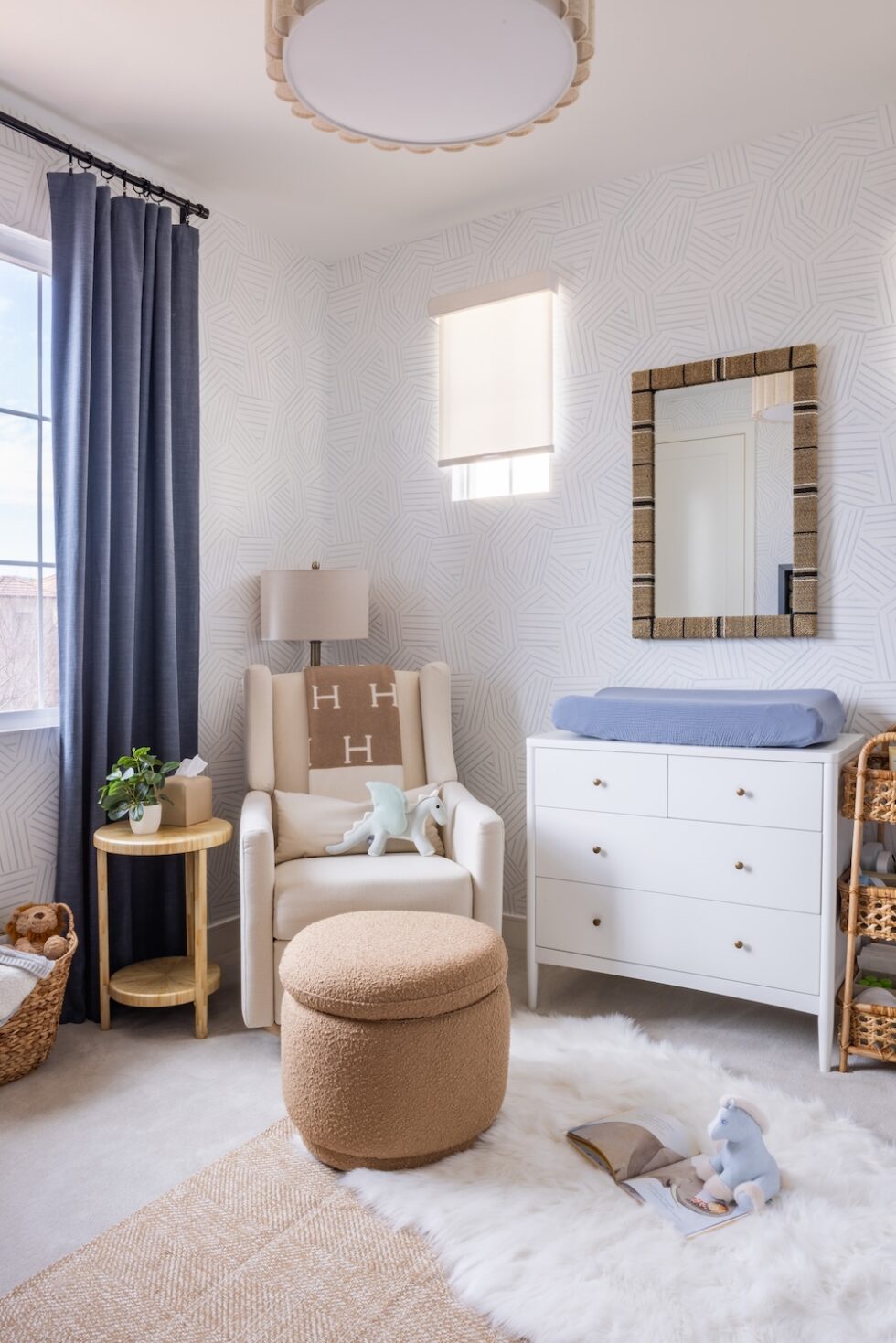 A Blue & Neutral Nursery Design Reveal - Little Crown Interiors