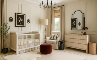 Parisian Traditional Nursery Design in Elegant Neutrals