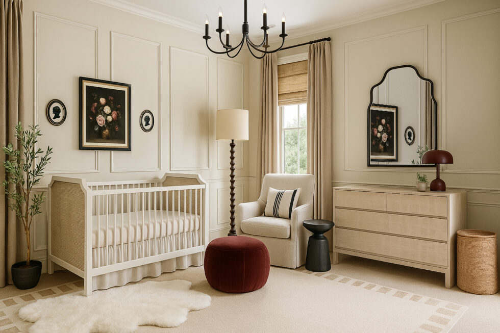 Parisian Traditional Nursery Design in Elegant Neutrals - Little Crown ...
