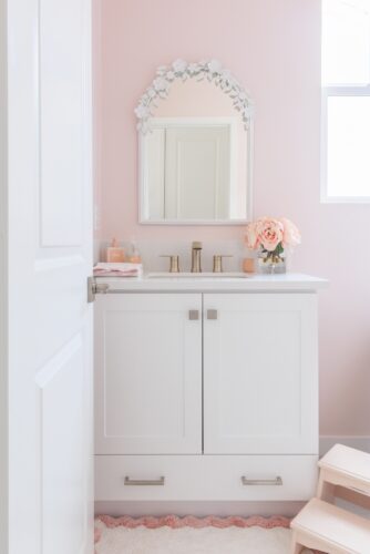 Sweet, Soft Pink Girl's Bedroom Design Reveal