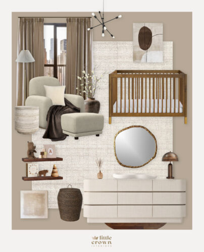 A Mocha Nursery Design with Earthy Browns and Neutral