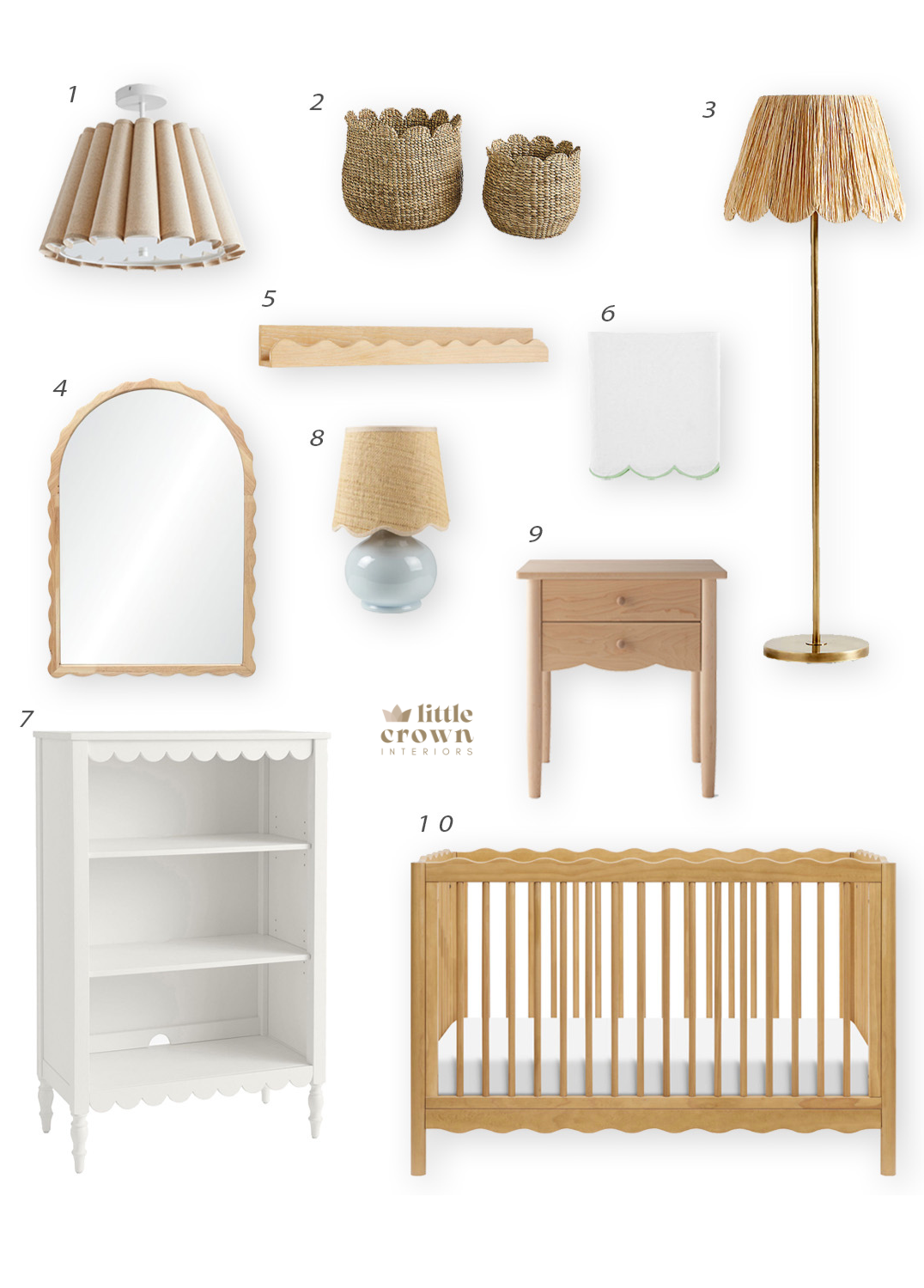 Scallop Decor & Furniture for your Nursery