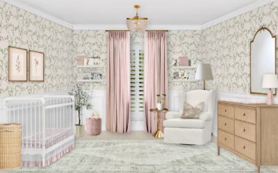 Blush and Sage Traditional Nursery Design Reveal