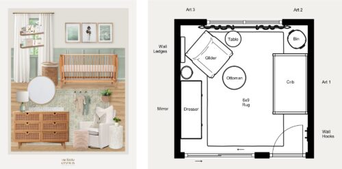 Beachy Sage Green Nursery Design for Tara Brose