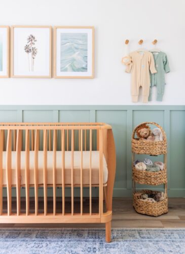 Beachy Sage Green Nursery Design for Tara Brose