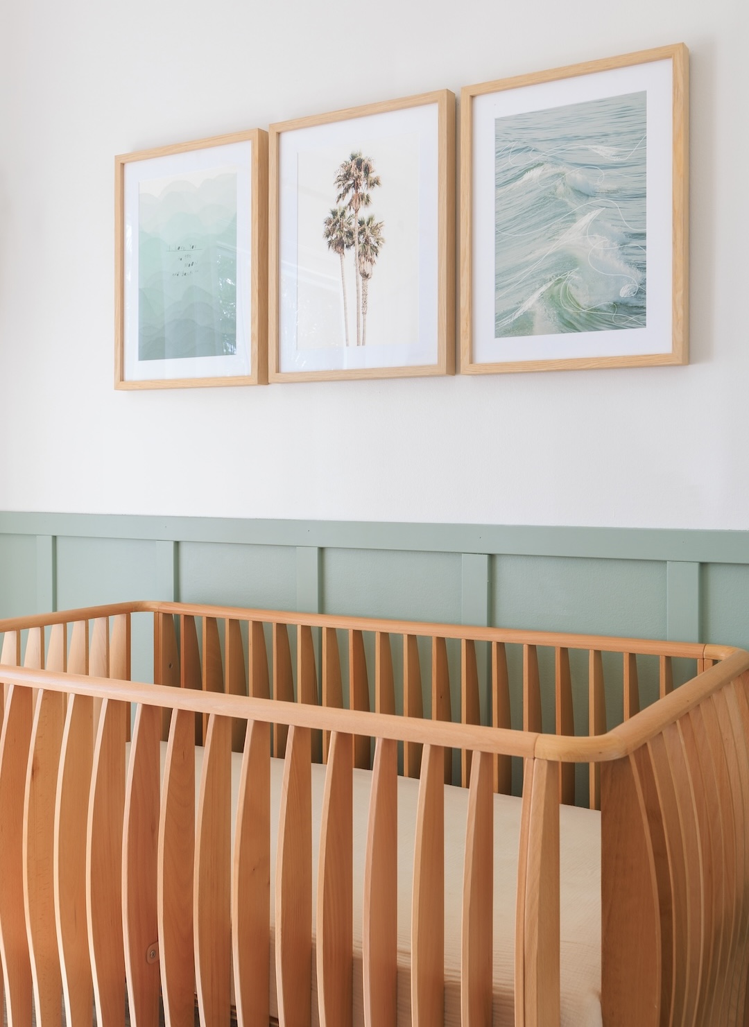 Beachy Sage Green Nursery Design for Tara Brose