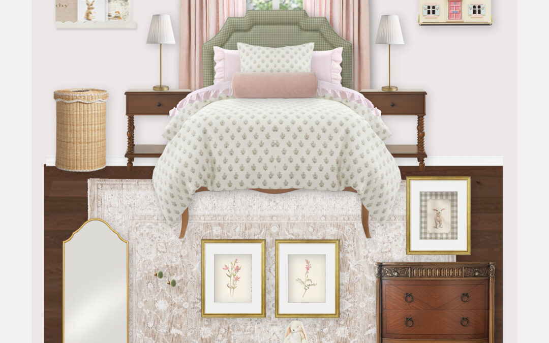 Classic Girl’s Bedroom Design With Antique Accents