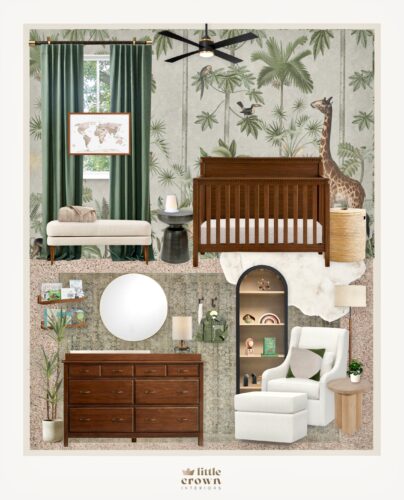 Green Safari Nursery Virtual Design
