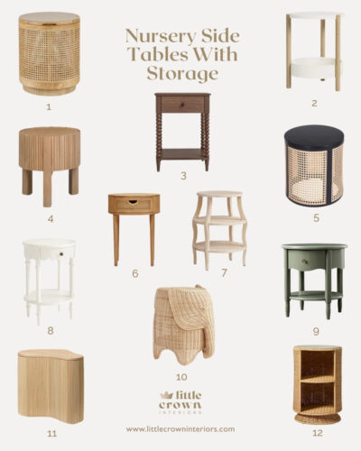 The Best Nursery Side Tables With Storage