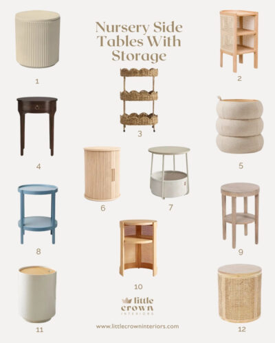 The Best Nursery Side Tables With Storage