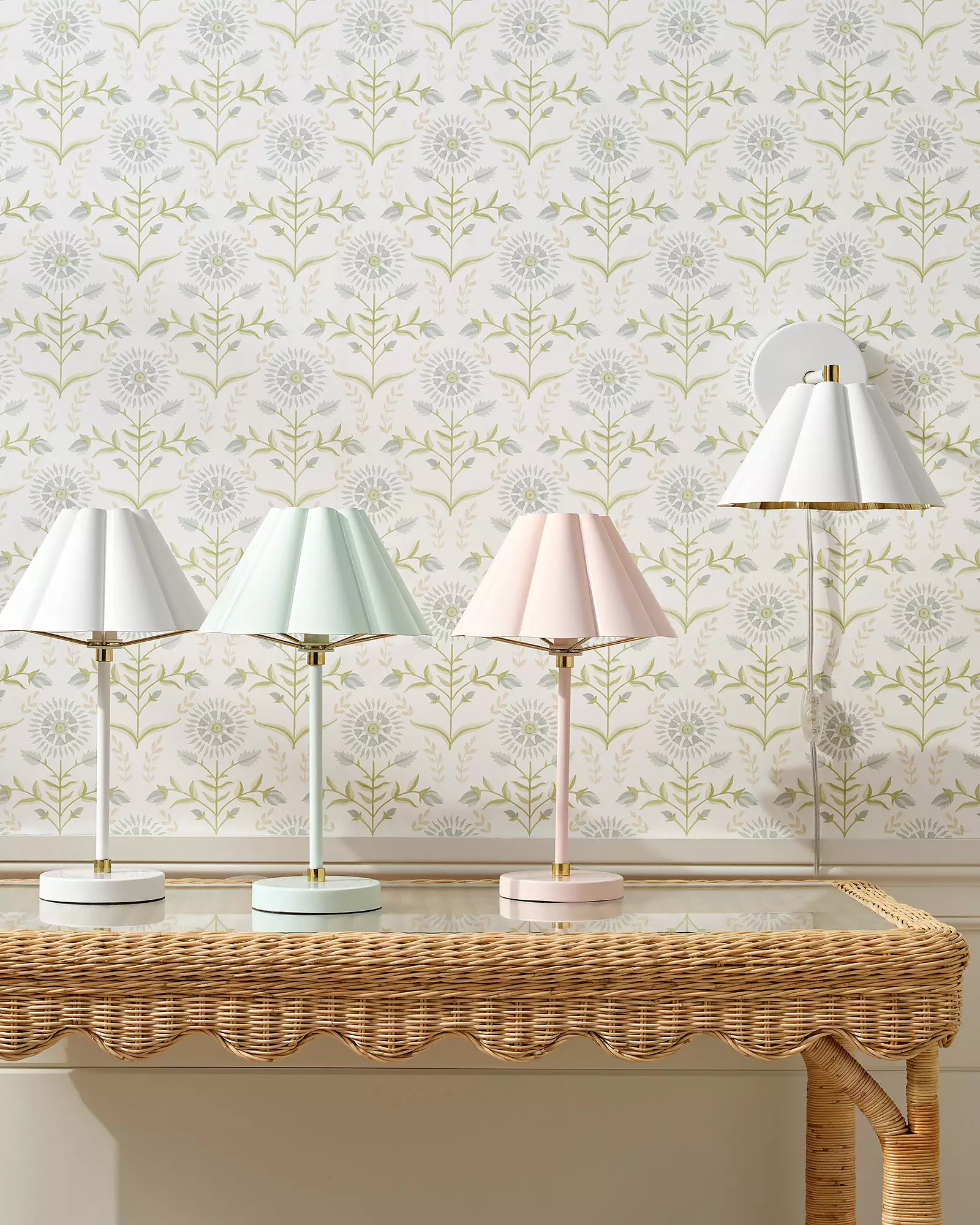 Small Nursery Lamps With Scallop Shade