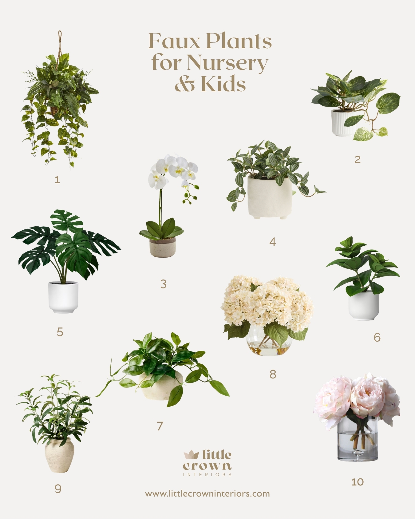 The Best Faux Trees and Plants for the Nursery + Tips and Safety